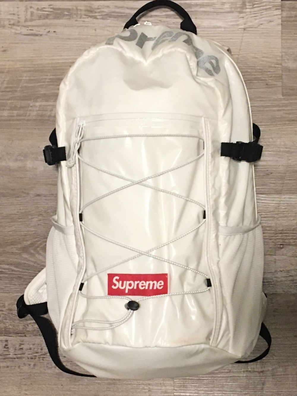 SUPREME 3M REFLECTIVE BACKPACK WHITE